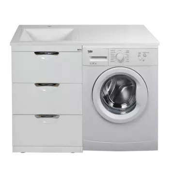 Тумба с раковиной Misty Куба 60 УТ000001718 белый