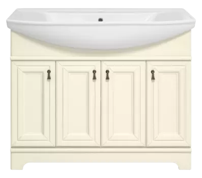 Тумба с раковиной Misty Лувр 105 УТ000005246 бежевый