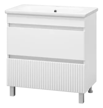 Тумба с раковиной Misty Мира 80 УТ000022684 белый