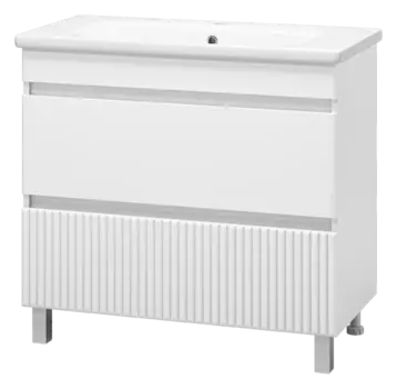 Тумба с раковиной Misty Мира 90 УТ000022789 белый