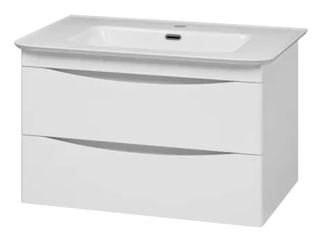 Тумба с раковиной Misty Мираж УТ000025391 белый