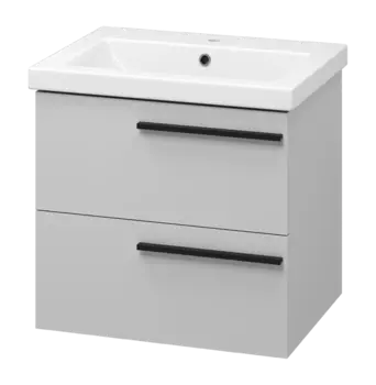 Тумба с раковиной Misty Ненси 60 УТ000014445 серый