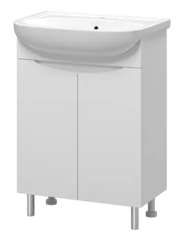 Тумба с раковиной Misty Смайл 60 УТ000013112 белый