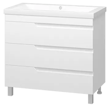 Тумба с раковиной Misty Софт 90 УТ000015031 белый