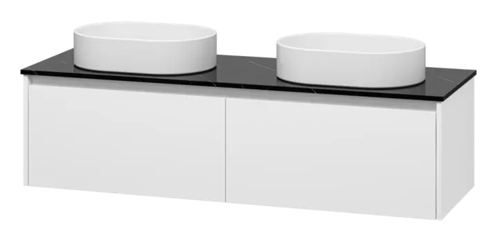 Тумба с раковиной Misty Виста УТ000025084 черный мрамор