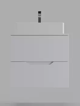 Тумба с раковиной Orange Line Li-60TuwMDF+B04-500W 60 см, белый