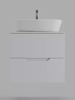 Тумба с раковиной Orange Line Li-60TuwMDF+B08-500W 60 см, белый