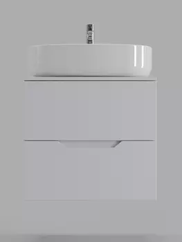 Тумба с раковиной Orange Line Li-60TuwMDF+B04-600W 60 см, белый