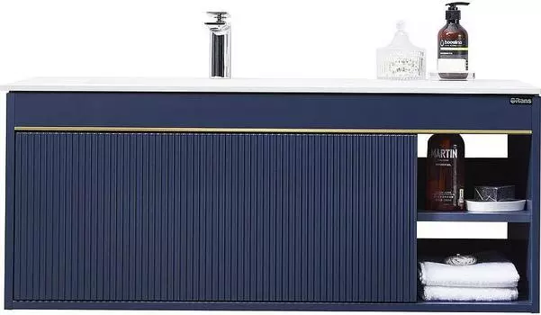 Тумба с раковиной Orans BC-1137 100 11371000, синий матовый