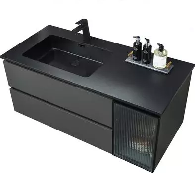Тумба с раковиной Orans BC-2055-1200L 120 2055120L левая, темно-серый