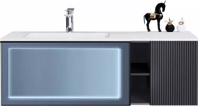 Тумба с раковиной Orans BC-9013-1200L 120 90131200L левая, синий