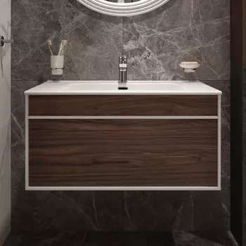 Тумба с раковиной STWORKI Вестервик 80 орех каньон