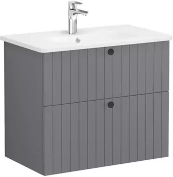 Тумба с раковиной Vitra Root Groove 80 69438 серый