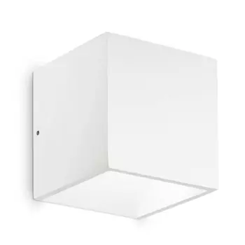 Уличный настенный светодиодный светильник Ideal Lux Rubik Ap1 Bianco 4000K 149745