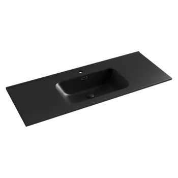 Умывальник накладной 121 см Ceramica Nova Element CN7006MB, черный матовый