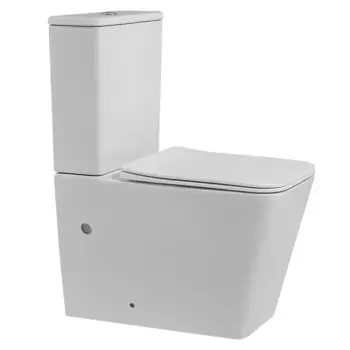 Унитаз-компакт Abber Rechteck AC1210, безободковый, сиденье микролифт, белый