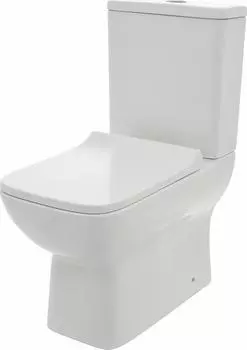 Чаша унитаза AQUAme AQM1004 безободковый, с сиденьем микролифт, белый