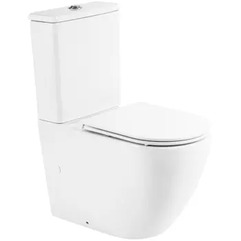 Унитаз-компакт BelBagno Sfera-R BB2141CPR/BB870SC с сиденьем микролифт, белый