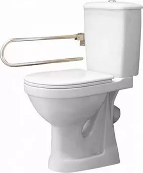 Унитаз-компакт Оскольская керамика Персона Комфорт 42301120006 с откидным поручнем, белый