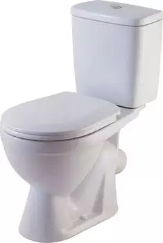 Унитаз компакт Rosa Лира 4620008191096 белый с бачком и сиденьем