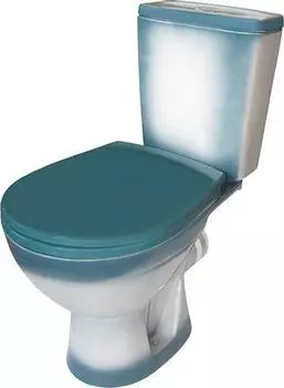 Унитаз компакт Rosa Соло 4640021065778 зеленый декор, с бачком и сиденьем
