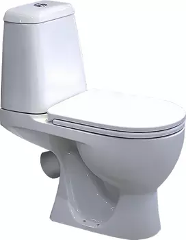 Унитаз-компакт Sanita luxe Max WC.CC/Max/2-DM/WHT.G/S1 с бачком и сиденьем микролифт, белый