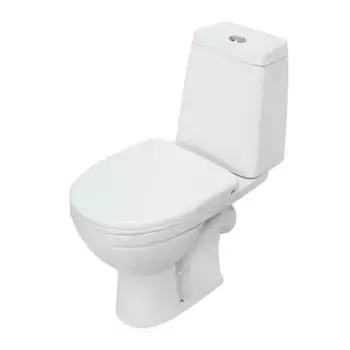 Унитаз-компакт Sanita Марс WC.CC/Mars/2-DM.Rim/WHT.G/S1, безободковый, крышка микролифт, цвет белый