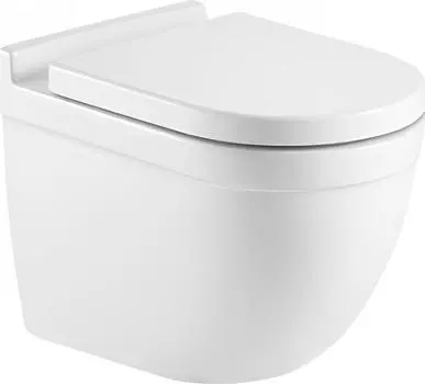 Унитаз подвесной AQUAme AQM2010 безободковый, с сиденьем микролифт, белый