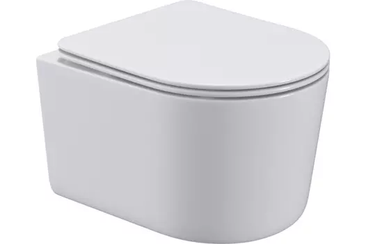 Унитаз подвесной Art&Max Bolzano AM001CHR/SC с микролифтом, белый