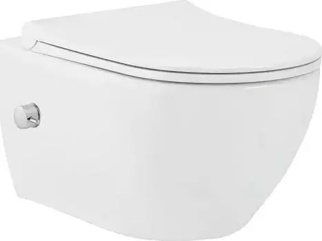 Унитаз подвесной beWash Bogen 88343601 со смесителем, системой микролифт, белый