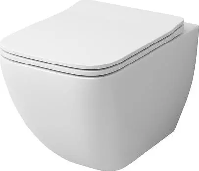 Унитаз подвесной Grossman GR-4447S безободковый, с сиденьем микролифт, белый