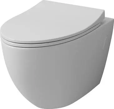 Унитаз подвесной Grossman GR-4451S безободковый, с сиденьем микролифт, белый