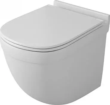 Унитаз подвесной OWL Eld Cirkel-H TOWLT190101 безободковый с сиденьем микролифт, белый