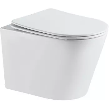 Унитаз подвесной Vincea Piatti VT1-11T безободковый, с сиденьем микролифт, белый