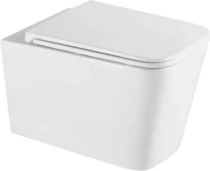 Унитаз подвесной Vincea Q-Line VT1-12T безободковый, с сиденьем микролифт, белый