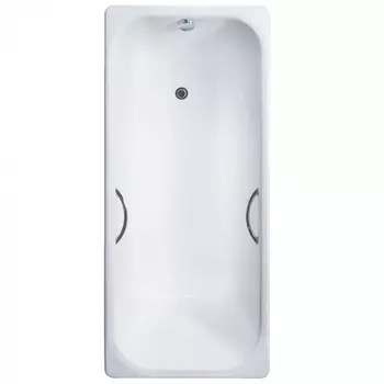 Ванна чугунная Delice Aurora 150х70 DLR230603R белый, с отверстиями под ручки