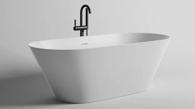 Ванна из искусственного камня Salini Mona180х80 102911G, белый