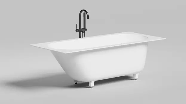 Ванна из искусственного камня Salini Ornella KIT 170х75 102421M, белый