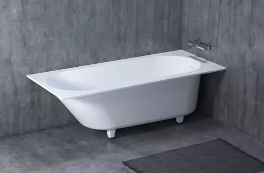 Ванна из искусственного камня Salini Ornella Kit 102412M 180x80 см, белый матовый