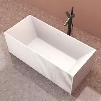 Ванна из искуственного камня Abber Stein 170х75 AS9602 белый