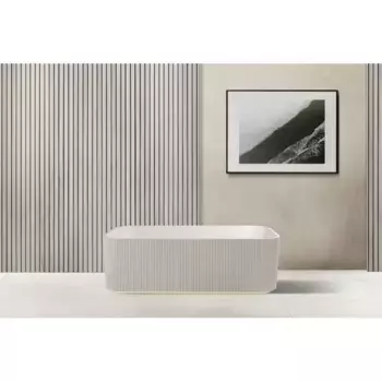 Ванна из искуственного камня Abber Stein 170х75 AS9663 белый