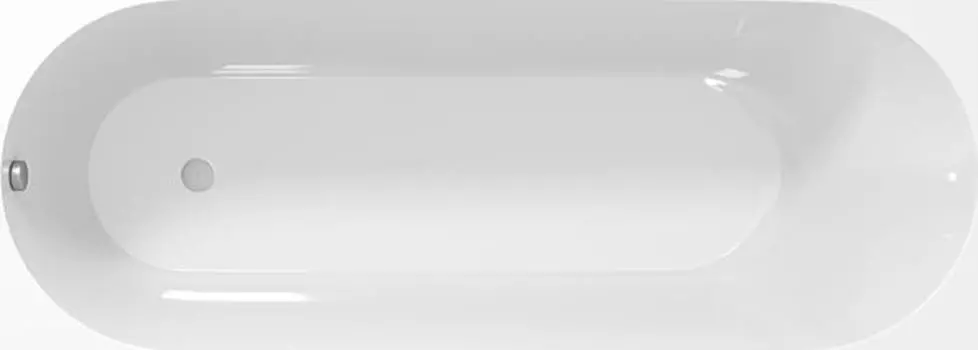 Ванна из литьевого мрамора Creto Present 170x75 см 21-1111, белый