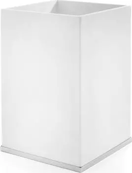 Ведро для мусора 3SC Mood Deluxe White MDW65ASL, белый матовый/хром