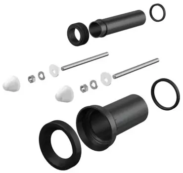 Впускной/выпускной патрубок для унитаза Alcaplast M9000. черный