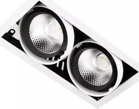 Встраиваемый светодиодный светильник Ambrella light Cardano T812 BK/CH 2*12W 4200K