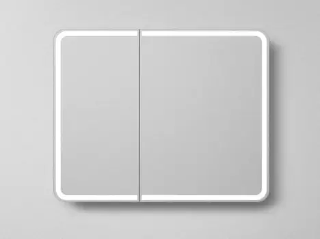 Зеркальный шкаф Art&Max Platino AM-Pla-1000-800-2D-F белый