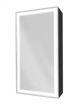 Зеркальный шкаф Art&Max Techno AM-Tec-350-650-1D-R-DS-F-Nero черный