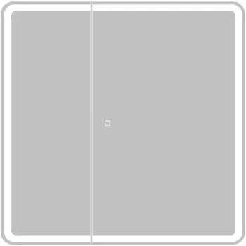 Зеркальный шкаф BelBagno Marino SPC-MAR-800/800-2A-LED-TCH 80 см, с подсветкой, белый