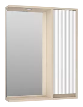 Зеркальный шкаф Brevita Balaton 65 BAL-04065-03-01П белый, бежевый
