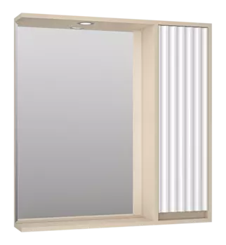 Зеркальный шкаф Brevita Balaton 80 BAL-04080-03-01П белый, бежевый